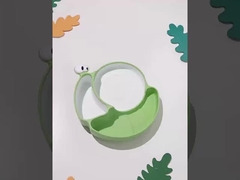 کبوتر سیلیکونی بچه ها بشقاب حیوانات ظروف سبک وزن